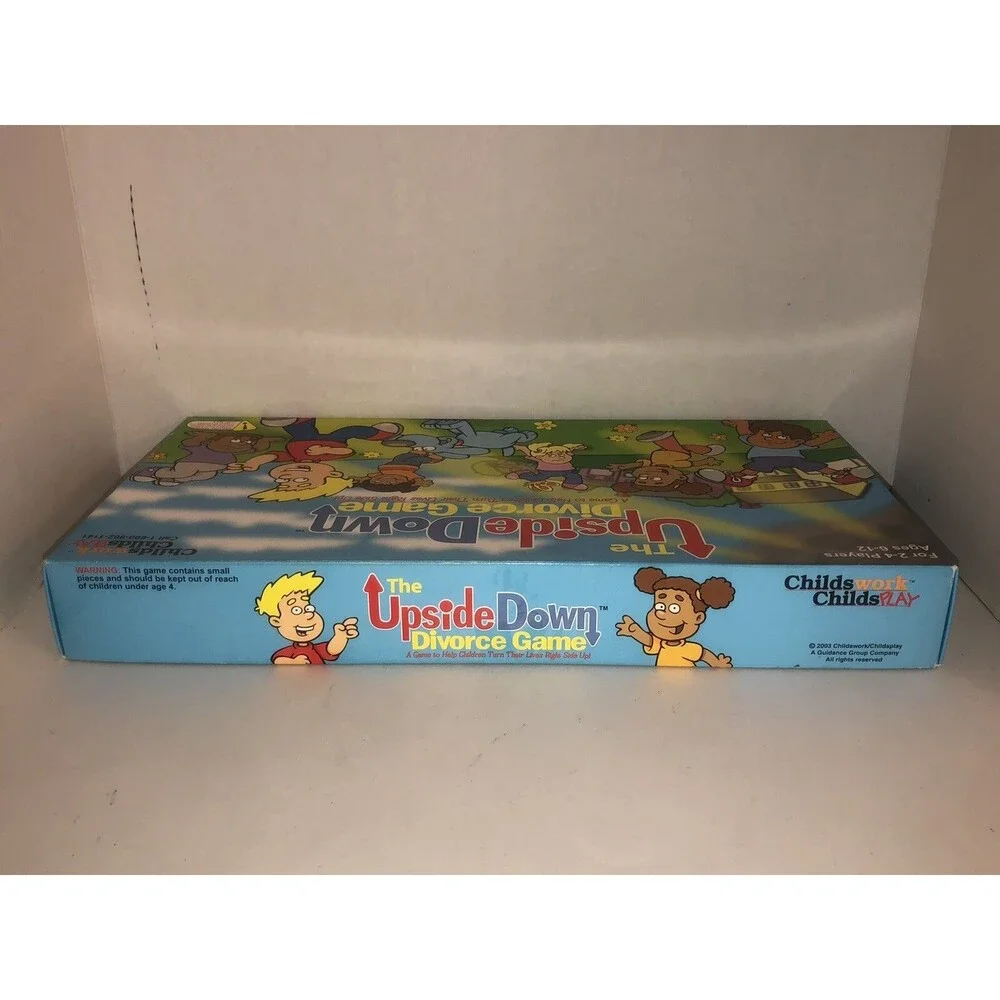 The Upside Down Divorce Game 100% Complete Child Therapy Childs Play Boardgame